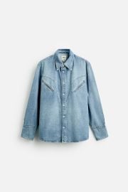 Zara Denim Shirt with Pockets at Zara