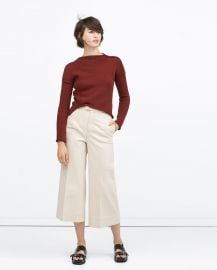 Zara Diagonal Knit Sweater at Zara