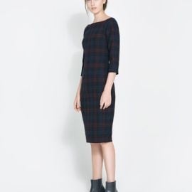 Zara Dresses Zara Plaid Check Tartan Dress Neve Worn Euc Poshmark at Poshmark