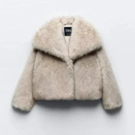 Zara Dresses Zara Short Faux Fur Jacket Poshmark at Poshmark