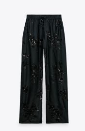 Zara Embroidered Pants at Zara