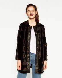 Zara Faux Fur Coat at Zara