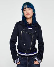 Zara Faux Suede Moto Jacket at Zara