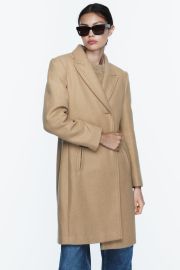 Zara Fitted Soft Coat at Zara