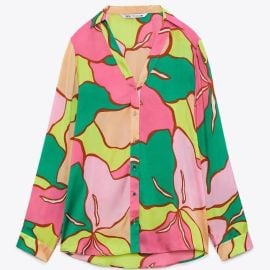 Zara Floral Print Blouse at Zara