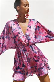 Zara Floral Ruffle Dress at Zara