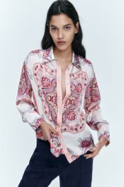 Zara Flowy Printed Shirt at Zara