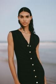 Zara Gathered Midi Dress at Zara
