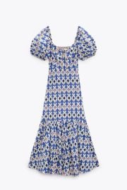 Zara Geometric Print Dress at Zara