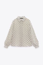 Zara Geometric Print Shirt at Zara