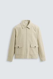 Zara Herringbone Stripe Overshirt at Zara