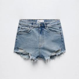 Zara High Rise Denim Shorts at Zara