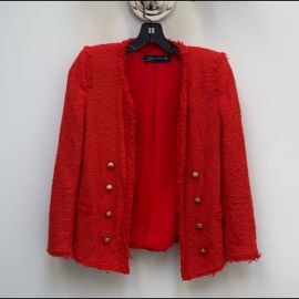 Zara Jackets amp Coats Zara Red Tweed Blazer Poshmark at Poshmark