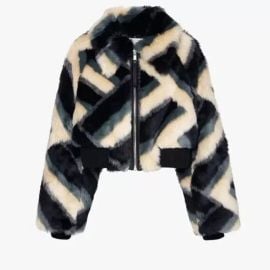 Zara Jacquard and Faux Fur Jacket at Zara