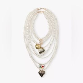 Zara Jewelry Nwtzarapack Of 2 Heart And Faux Pearl Necklaces Poshmark at Poshmark