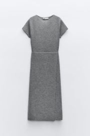 Zara Knit Dress with Back Vent at Zara