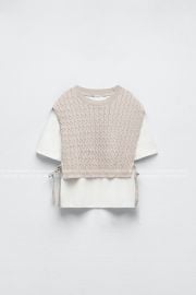 Zara Knit Layered Top at Zara