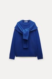 Zara Knotted Wool Sweater at Zara