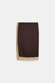 Zara Lace Midi Skirt at Zara