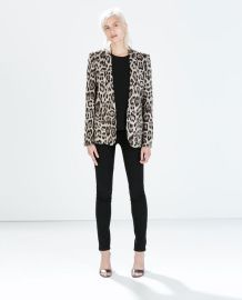 Zara Leopard Print Blazer at Zara