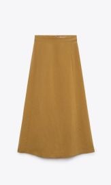 Zara Linen Blend Waistcoat and Skirt at Zara