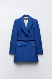 Zara Long Belted Blazer at Zara