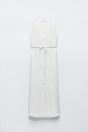 Zara Long Crepe Dress at Zara