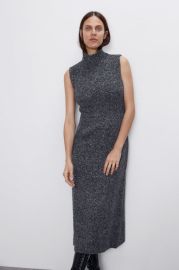 Zara Long Knit Dress at Zara