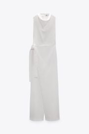 Zara Long Wrap Jumpsuit at Zara