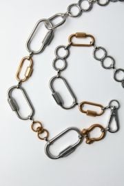 Zara Metal Carabiners Link Belt at Zara