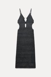 Zara Metallic Cutout Dress at Zara