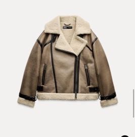 Zara Mink Double Faced Jacket with Tabs at eBay
