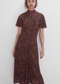 Zara Multifloral Midi Dress at Zara