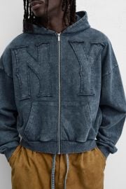 Zara NY Embroidered Hoodie at Zara
