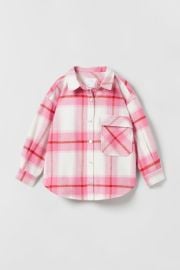 Zara Oversized Check Overshirt at Zara