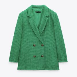 Zara Oversized Textured Blazer at Zara