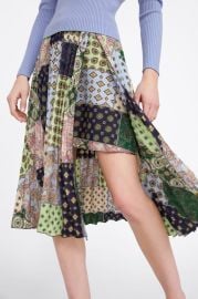 Zara Patchwork Printed Shirt and Skirt at Zara