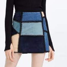 Zara Patchwork Skirt at Zara