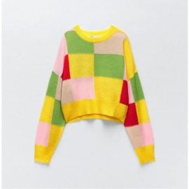 Zara Patchwork Sweater at Zara