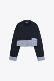 Zara Patchwork Sweatshirt at Zara