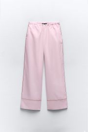 Zara Piped Pajama Pants at Zara