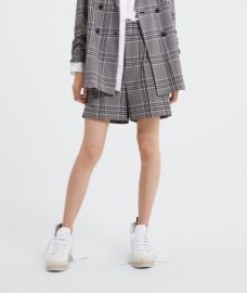 Zara Plaid Blazer and Shorts at Zara