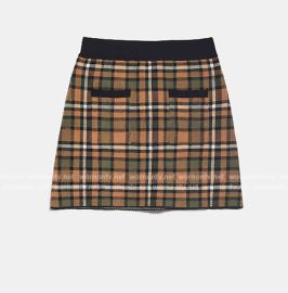 Zara Plaid Mini Skirt at Zara