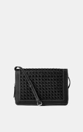 Zara Plaited Leather Cross Body Shoulder Bag at Zara