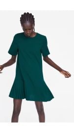 Zara Pleated Hem Dress at Zara