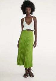 Zara Pleated Midi Skirt at Zara