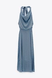 Zara Polka Dot Halterneck Dress at Zara