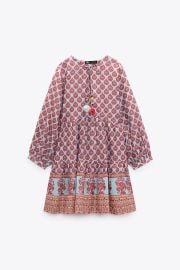 Zara Printed Oversized Dress at Zara