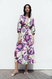 Zara Printed Poplin Dress at Zara