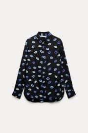 Zara Printed Slim Shirt at Zara